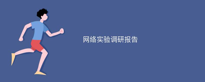 网络实验调研报告